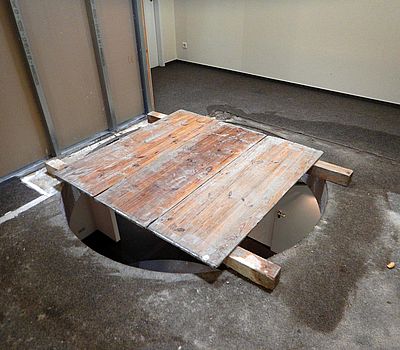 Runde Deckenöffnung von oben
